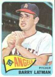 1965 Topps Baseball Cards      307     Barry Latman